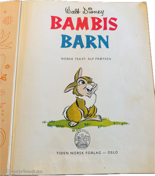 Disney's Bambis barn. (Tidens Gullbøker 67).