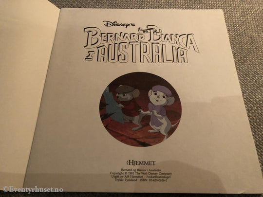 Disneys Bernard Og Bianca I Australia. 1991. Nr. 8 Serien. Tegneseriealbum