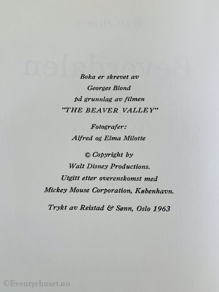 Disneys Beverdalen. 1963. Fortelling