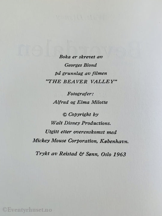 Disneys Beverdalen. 1963. Fortelling
