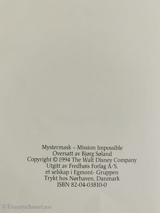 Disneys Darkwing Duck På Farlige Oppdrag. 1994. Fortelling