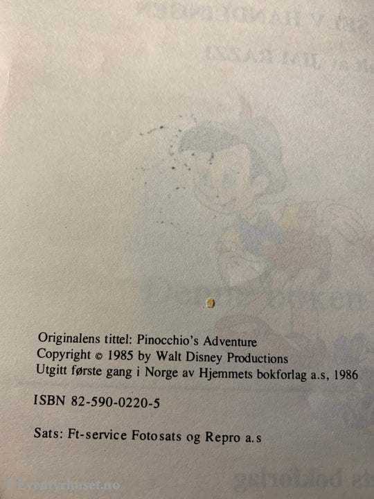 Disneys Donald Ducks Bokklubb 7+. Med Pinocchio På Eventyr. Du Er Hovedpersonen Og Velger Selv