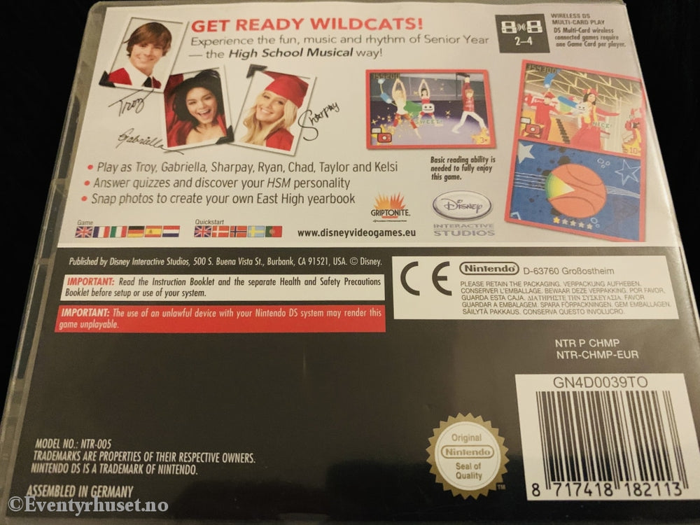 Disneys High School Musical 3. Nintendo Ds. Ds