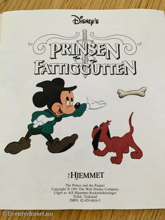 Disneys Prinsen Og Fattiggutten. 1991. Hefte Nr. 28 I Serien.