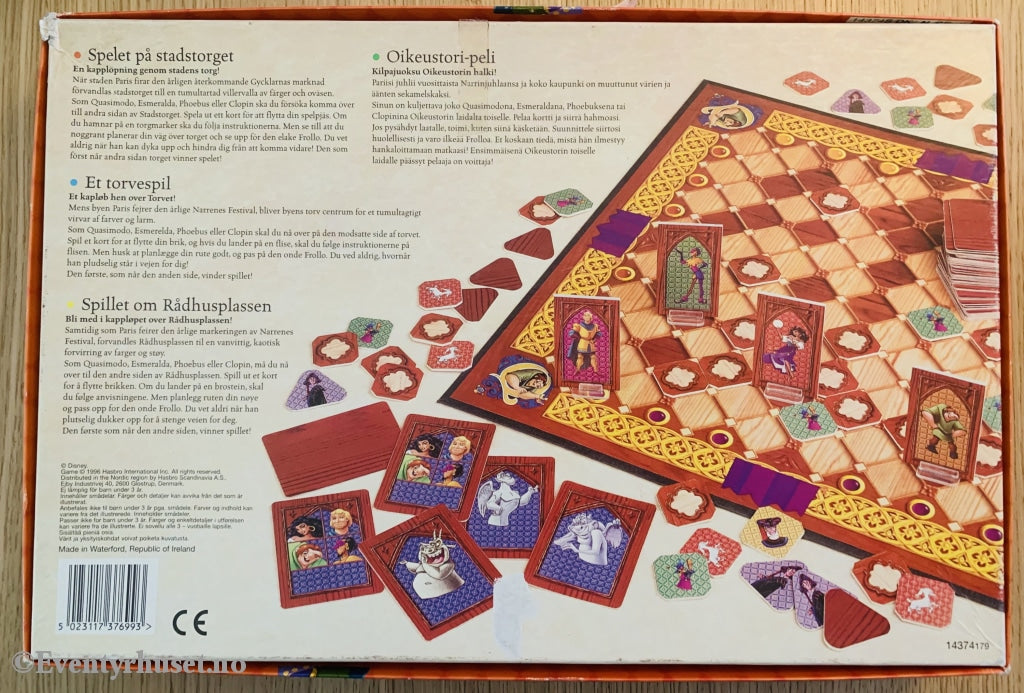 Disneys Ringeren I Notre Dame. Spillet Om Rådhusplassen. 1996. Brettspill