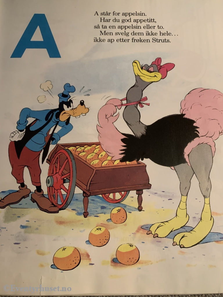 Disneys Store Bokstavbok Abc. 1986. Fortelling