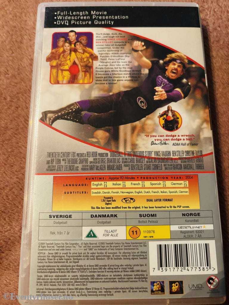 DodgeBall. Playstation PSP UMD.