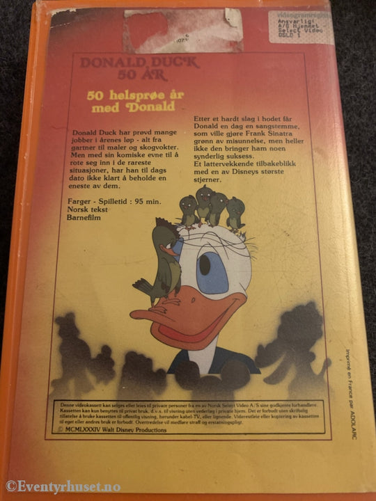Donald Duck 50 År. Vhs Big Box. Beta Film.
