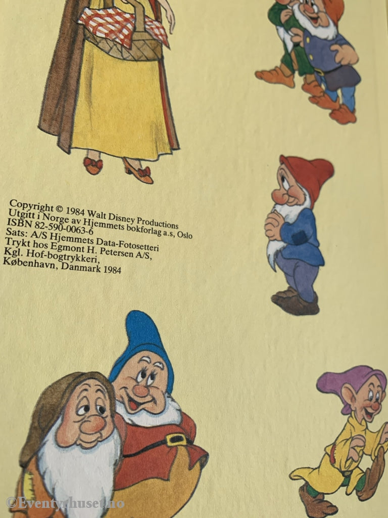 Donald Ducks Bokklubb. 1984. Snehvit Og De Syv Små Rotekoppene. Bokklubb