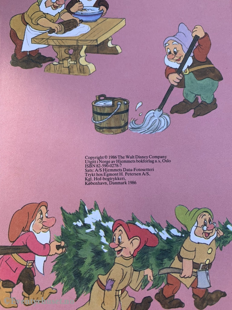 Donald Ducks Bokklubb. 1986. Jul Med Snehvit Og De Syv Dvergene. Bokklubb