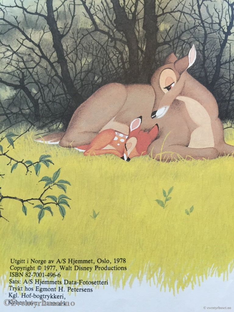 Donald Ducks Bokklubb. 1987. Eventyret Om Bambi. Bokklubb