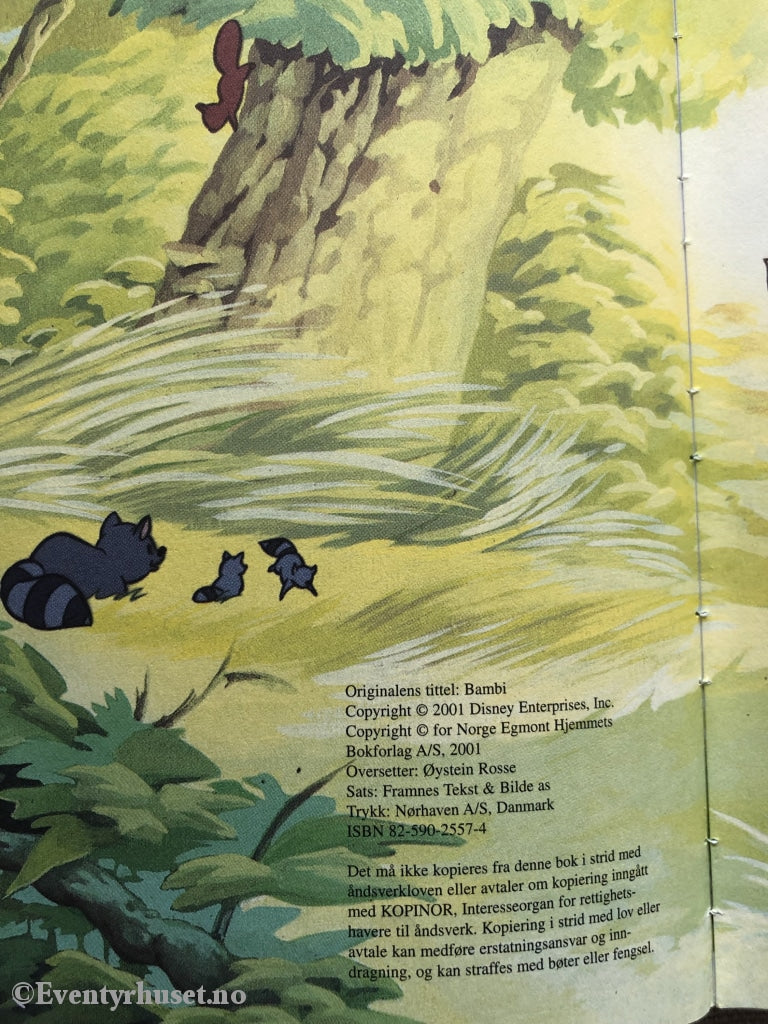 Donald Ducks Bokklubb. 2001. Bambi Og Det Lille Ekornet. Bokklubb