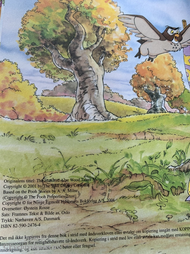 Donald Ducks Bokklubb. 2001. Ole Brumm - Forestillingen I Hundremeterskogen. Bokklubb