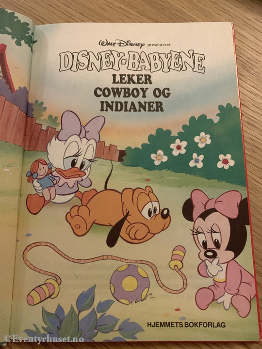 Donald Ducks Bokklubb. Disney-Babyene Leker Cowboy Og Indianer. 1992. Fortelling