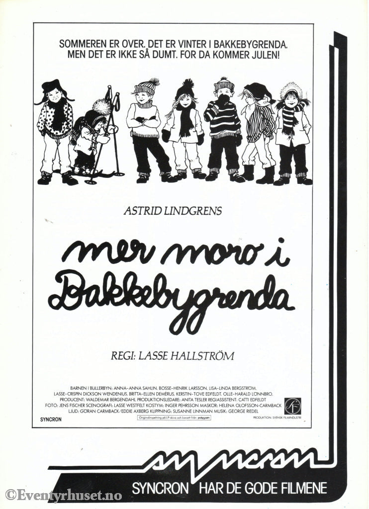 Download: Astrid Lindgren´s Mer Moro I Bakkebygrenda. Unik Brosjyre På 4 Sider Med Norsk Tekst