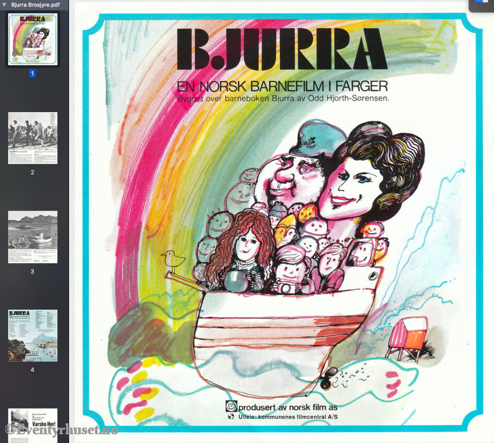 Download: Bjurra. Unik Brosjyre På 4 Sider Og Ekstra Bilag Med Norsk Tekst (Vaskeseddel). Digital