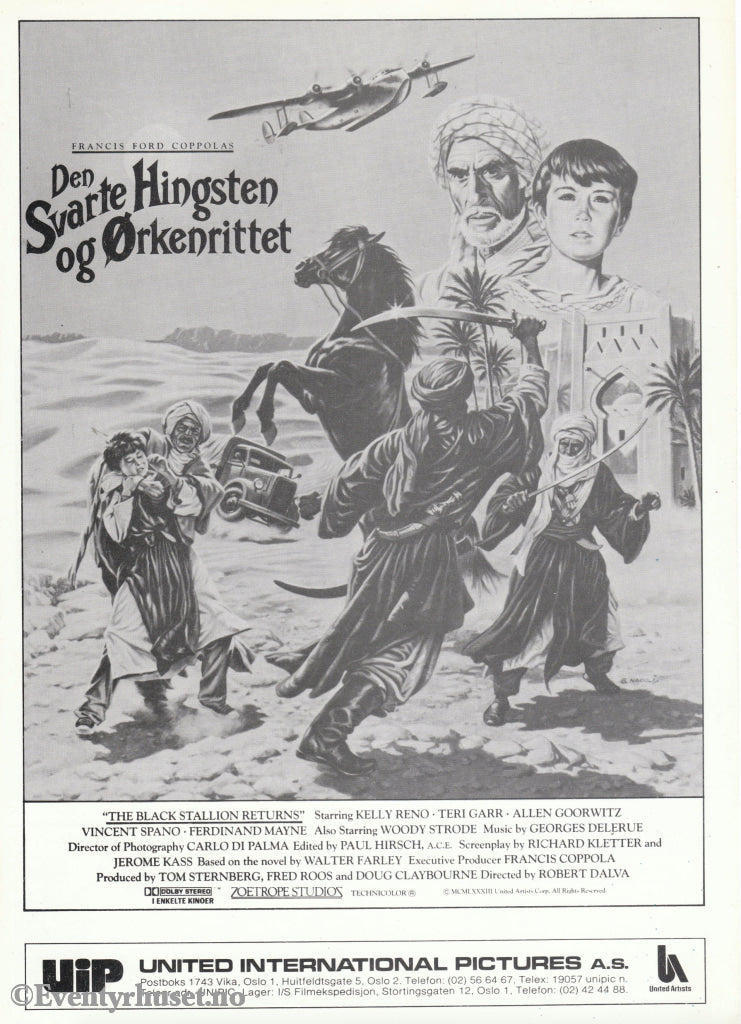 Download: Den Svarte Hingsten Og Ørkenrittet. Unik Brosjyre På 2 Sider Med Norsk Tekst