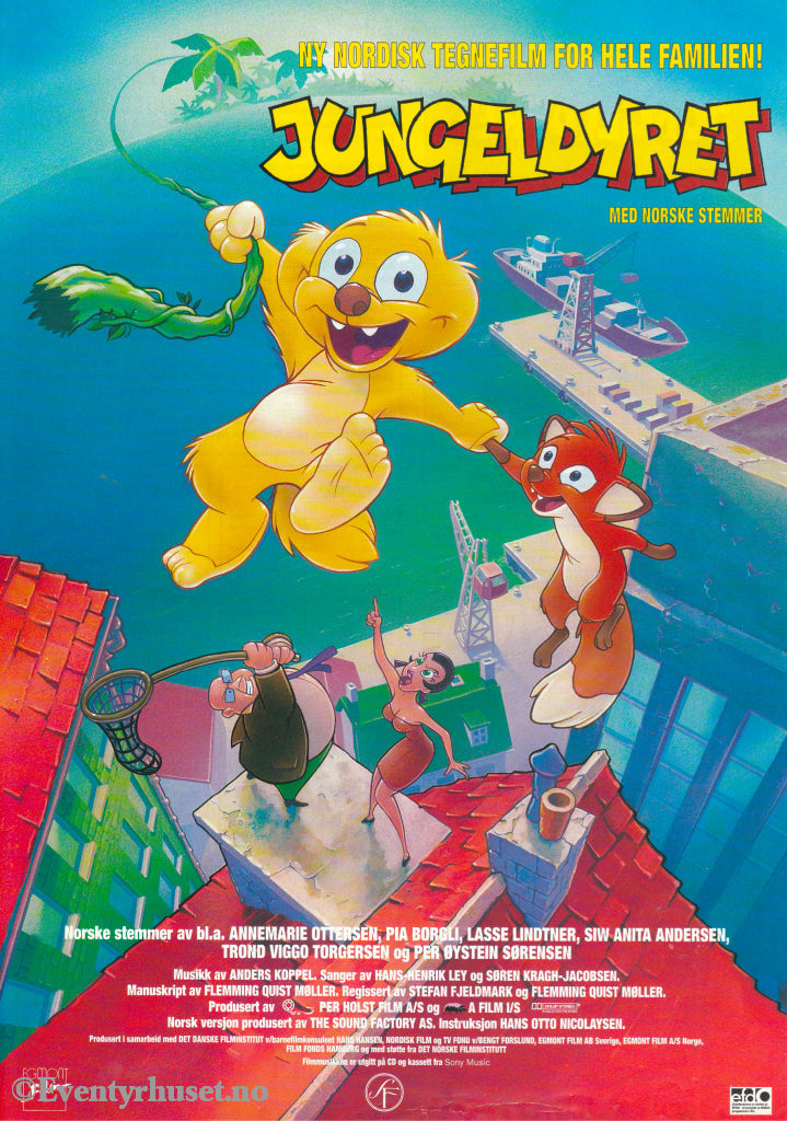 Download: Jungeldyret. Unik Brosjyre På 2 Sider Med Norsk Tekst (Vaskeseddel). Digital Fil I