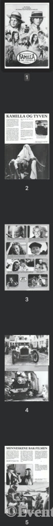 Download: Kamilla Og Tyven. Unik Brosjyre På 6 Sider Med Norsk Tekst (Vaskeseddel). Digital Fil I