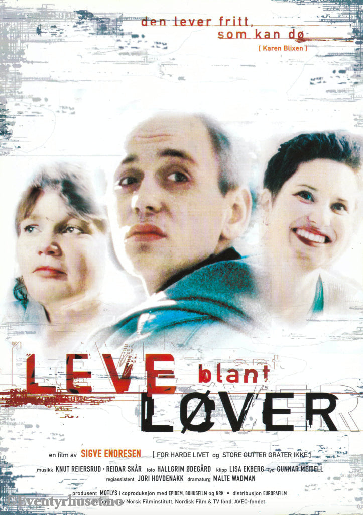 Download: Leve Blant Løver. Unik Brosjyre På 2 Sider Med Norsk Tekst (Vaskeseddel). Digital Fil I