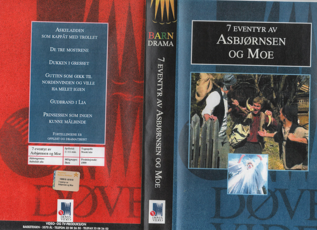 Download / Stream: 7 Eventyr Av Asbjørnsen & Moe. 1999. Vhs Big Box. Norwegian.