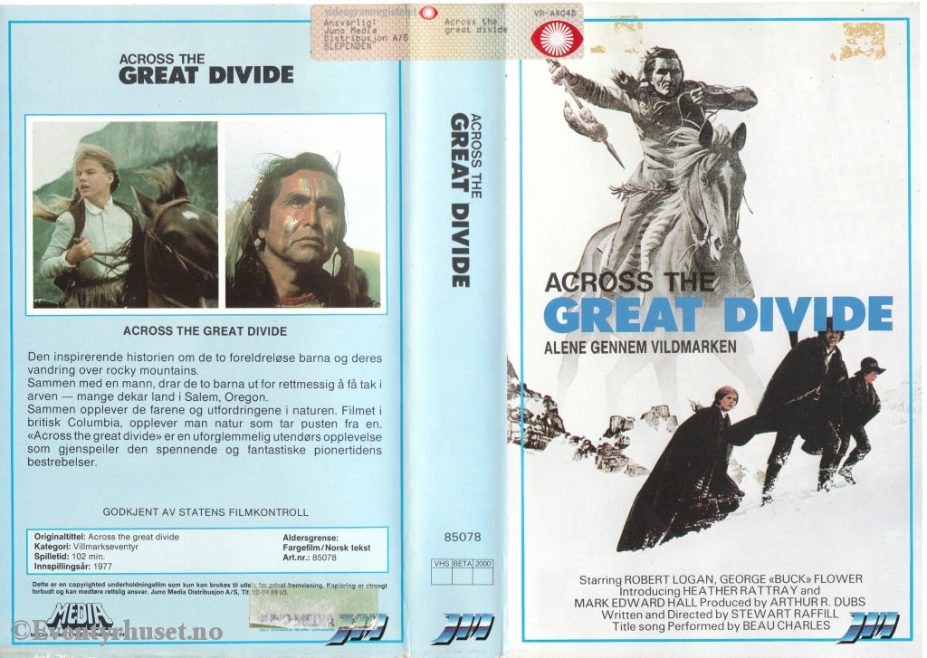 Download / Stream: Across The Great Divide. 1977. Vhs Big Box. Norwegian Subtitles.