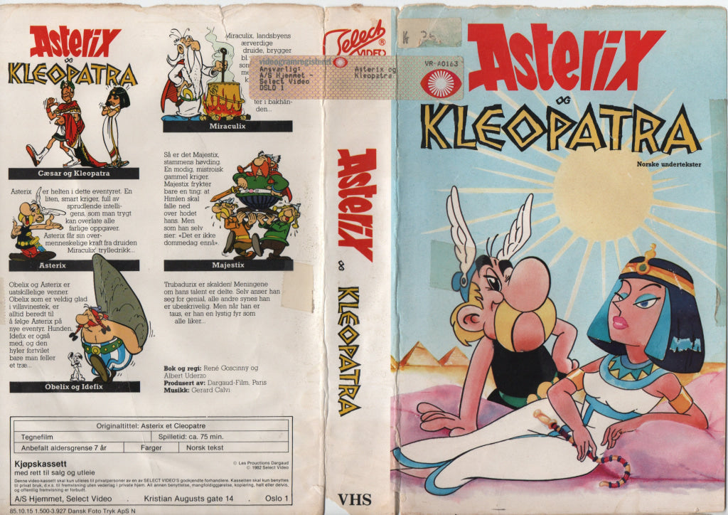 Download / Stream: Asterix og Kleopatra. 1982. VHS Big Box. Norwegian subtitles. VHS