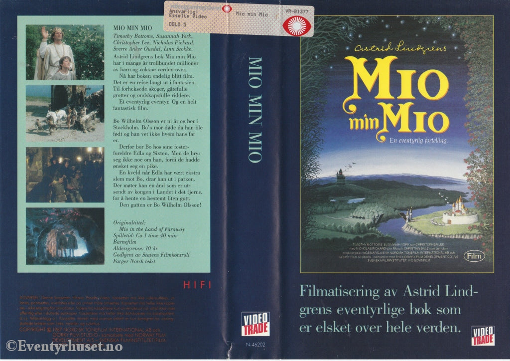 Download / Stream: Astrid Lindgren. Mio Min Mio. 1987. Vhs Big Box. Norwegian Subtitles.