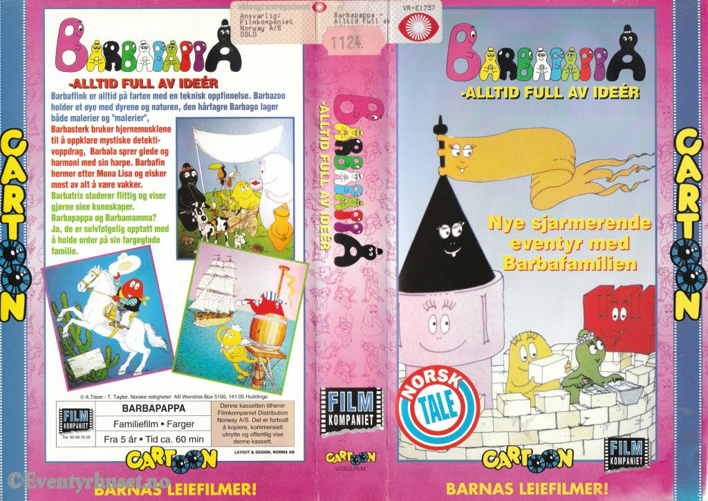 Download / Stream: Barbapappa - Alltid Full Av Ideer. Vhs Big Box. Norwegian Dubbing. Stream