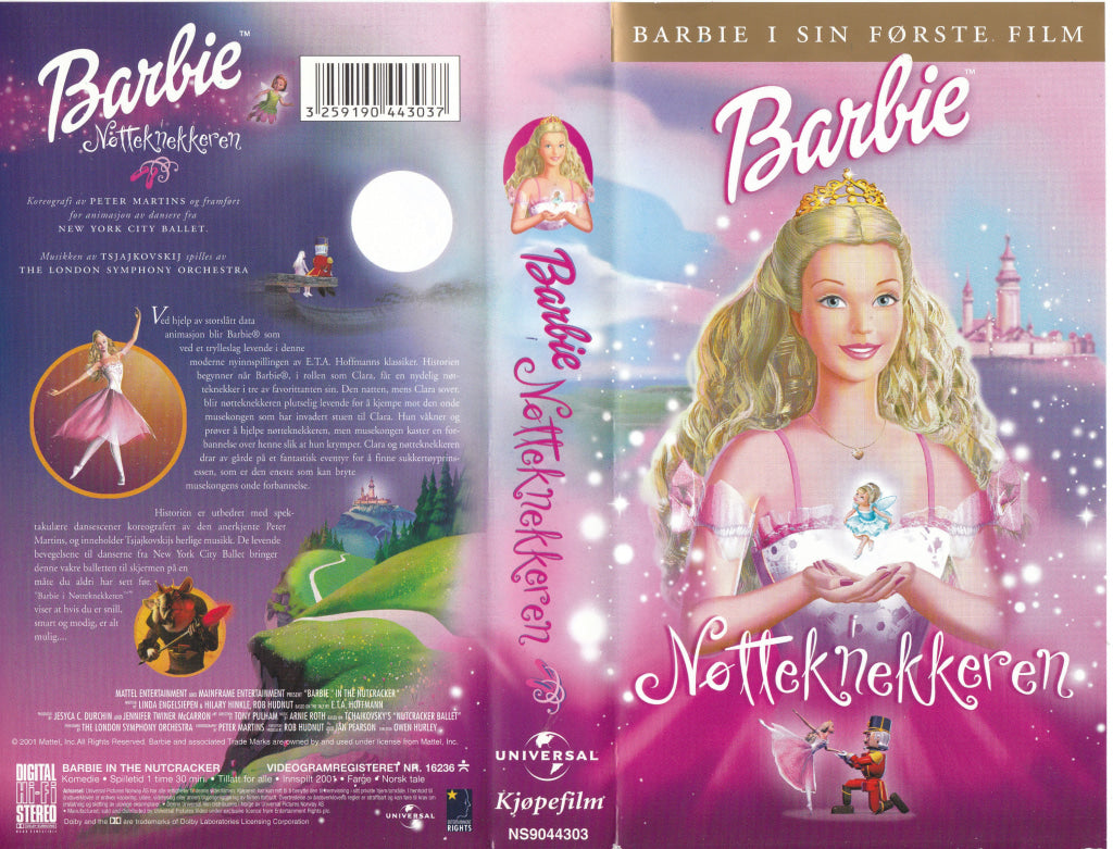 Download / Stream: Barbie i Nøtteknekkeren. 2001. VHS SB. Norwegian dubbing. VHS