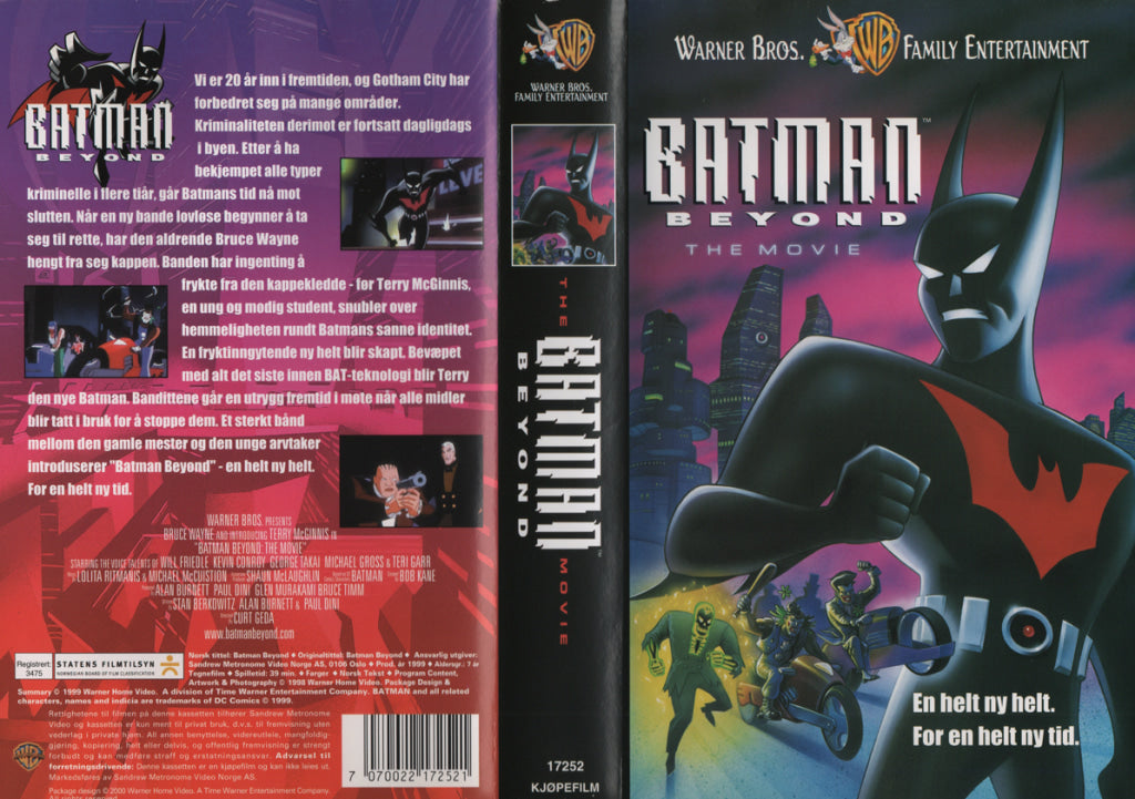 Download / Stream: Batman Beyond The Movie. 1999. VHS SB. Norwegian subtitles. VHS