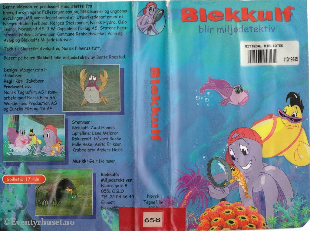 Download / Stream: Blekkulf Blir Miljødetektiv. Vhs. Norwegian. Vhs