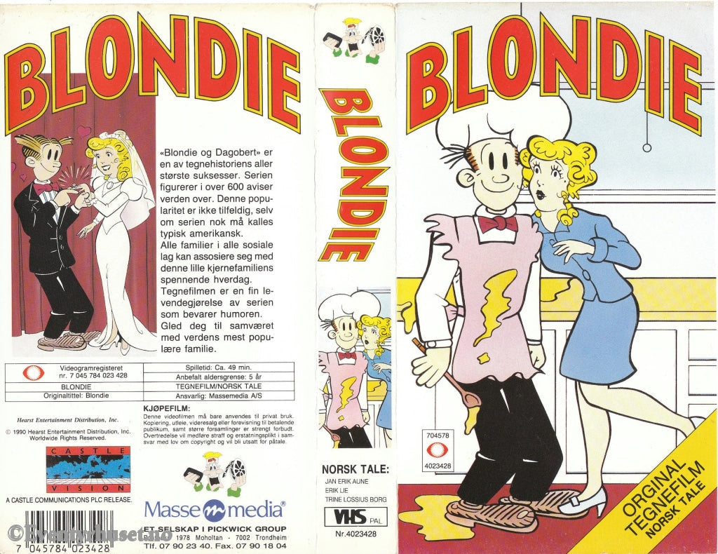 Download / Stream: Blondie. 1990. Vhs. Norwegian Dubbing. Vhs