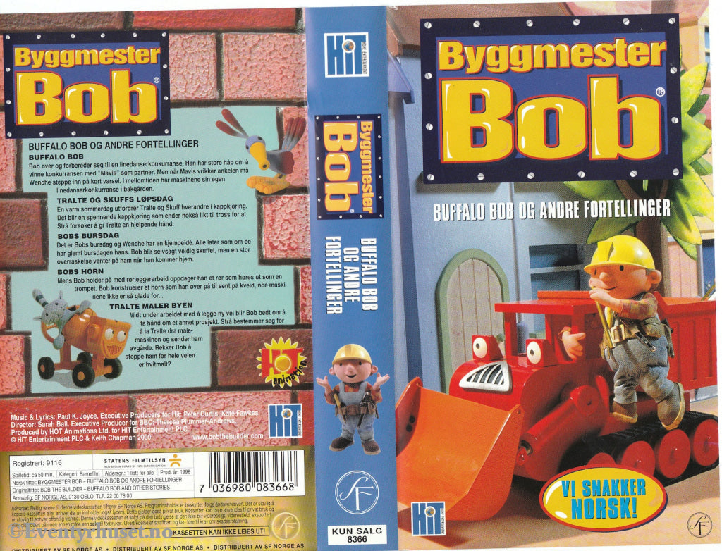 Download / Stream: Byggmester Bob. Buffalo Bob Og Andre Fortelling. Vhs. Norwegian Dubbing. Vhs