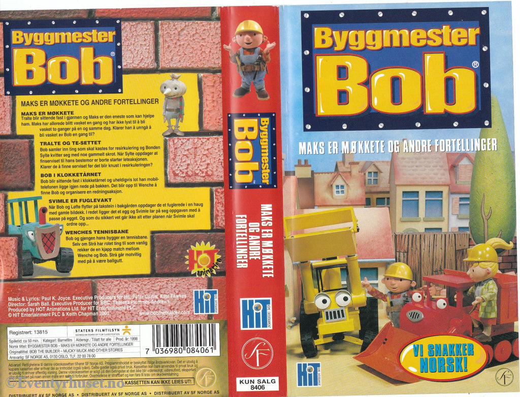 Download / Stream: Byggmester Bob. Maks Er Møkkete Og Andre Fortellinger. Vhs. Norwegian Dubbing.