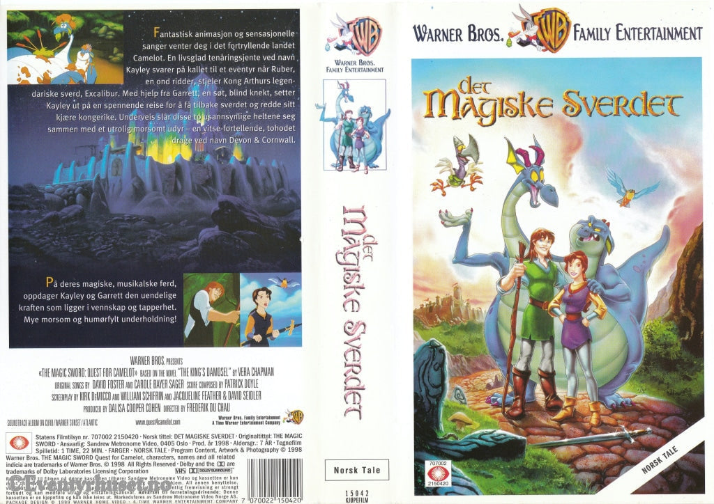 Download / Stream: Det Magiske Sverdet. 1998. Vhs. Norwegian Dubbing. Vhs