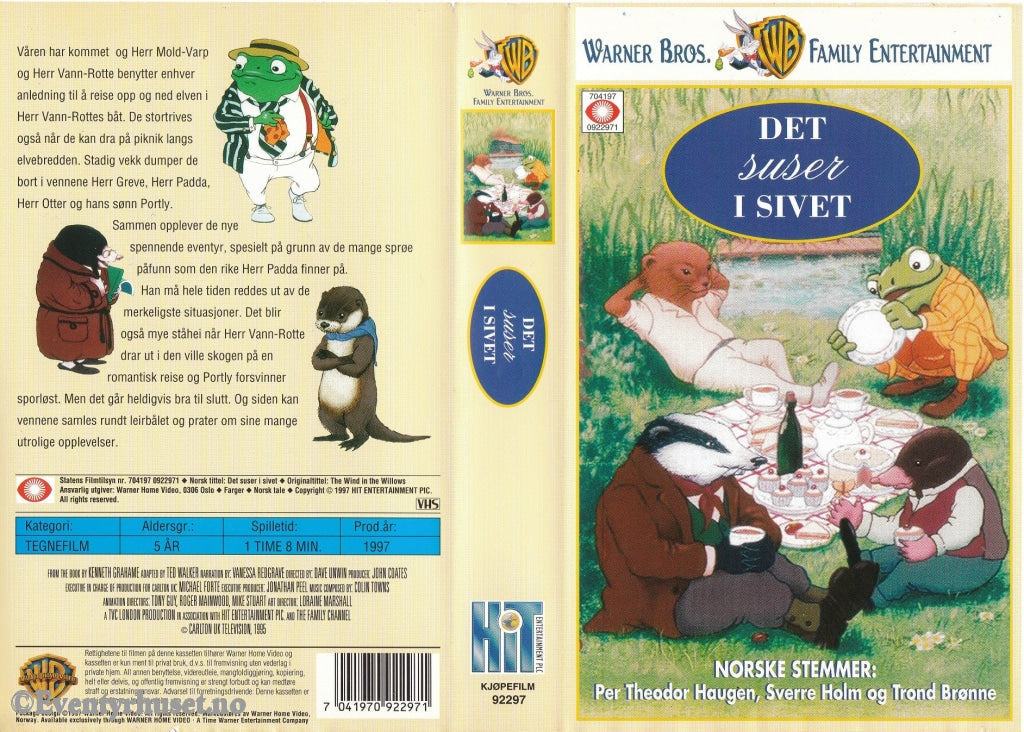 Download / Stream: Det Suser I Sivet. 1997. Vhs. Norwegian Dubbing. Vhs