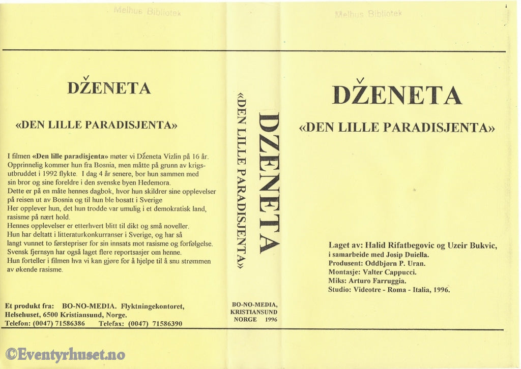 Download / Stream: Dznetea - Den Lille Paradisjenta. 1996. Vhs Big Box. Norwegian.