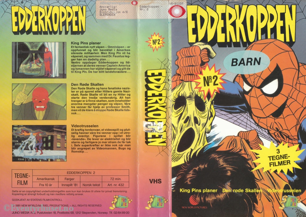 Download / Stream: Edderkoppen. Vol. 2. 1981. Vhs Big Box. Norwegian Subtitles.
