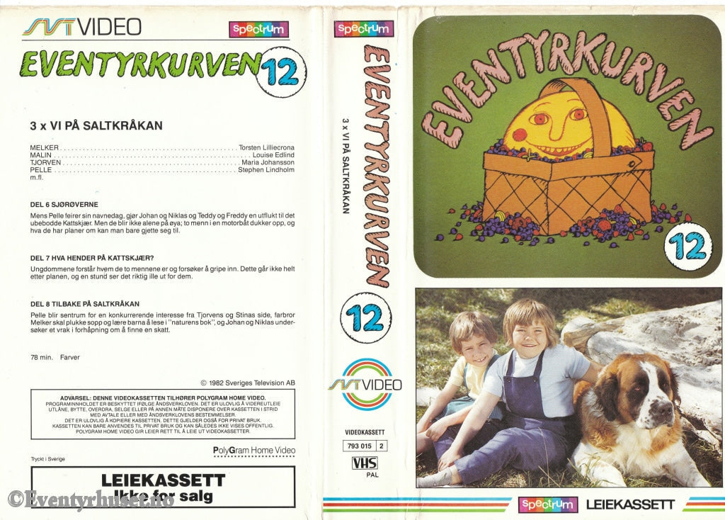 Download / Stream: Eventyrkurven. Vol. 12. 1982. Vhs Big Box. Norwegian Distribution.