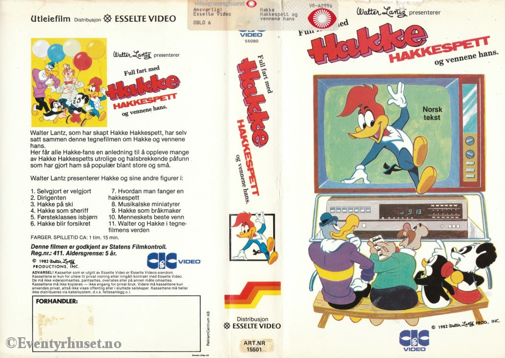 Download / Stream: Full Fart Hakke Hakkespett Og Vennene Hans (Woody Woodpecker). 1982. Vhs Big Box.