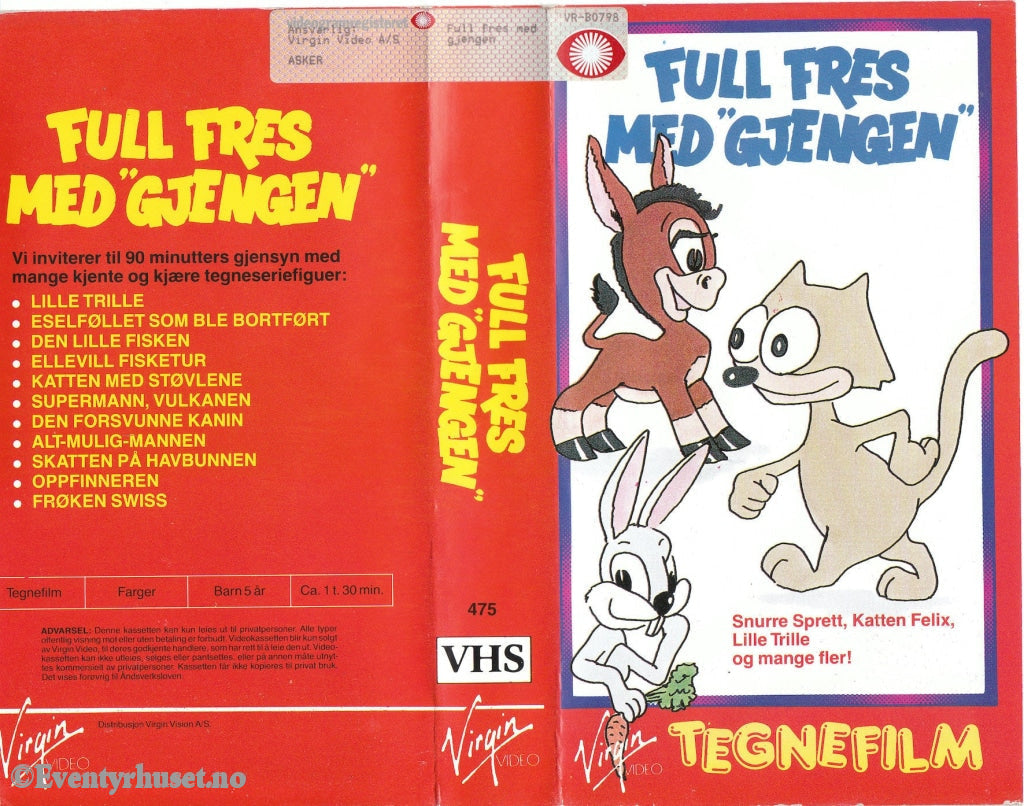 Download / Stream: Full Fres Med Gjengen. Vhs. Norwegian Distribution. Vhs