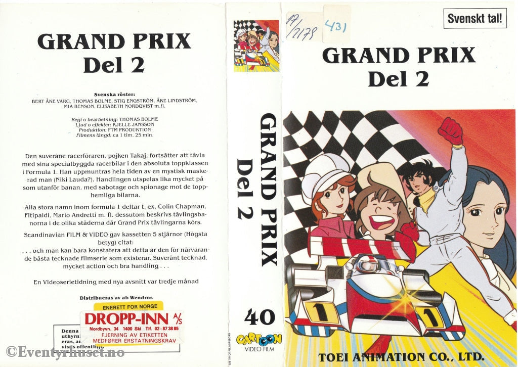 Download / Stream: Grand Prix. Vol. 2. Vhs Big Box. Norwegian Distribution Swedish Dubbing.