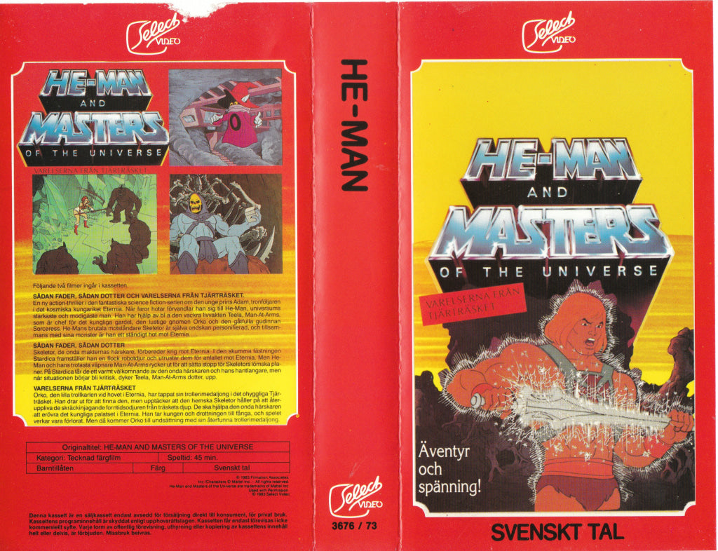 Download / Stream: He-Man and Masters of The Universe. Varelserna från Tjäträsket. 1983. VHS SB. Swedish dubbing. VHS
