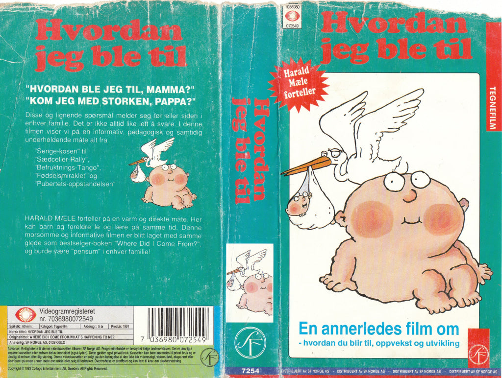Download / Stream: Hvordan jeg ble til. 1991. VHS SB. Norwegian dubbing. VHS