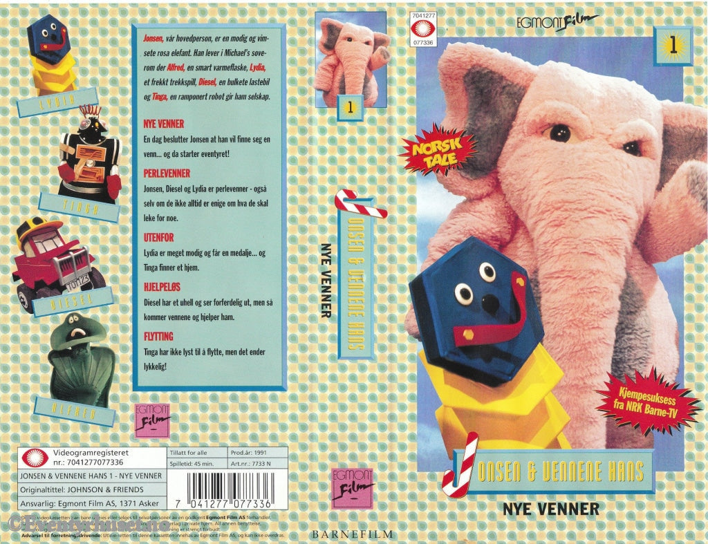 Download / Stream: Jonsen Og Vennene Hans. Vol. 1. Nye Venner (Johnson & Friends). 1993. Vhs.