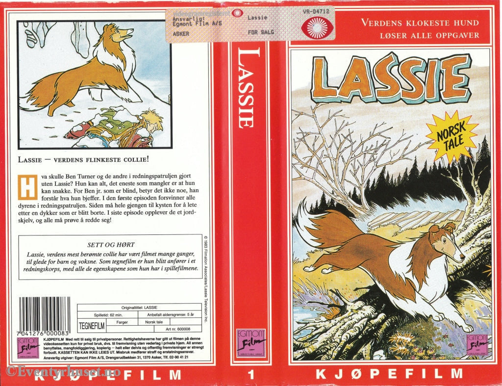 Download / Stream: Lassie. Vhs. Norwegian Dubbing. Vhs