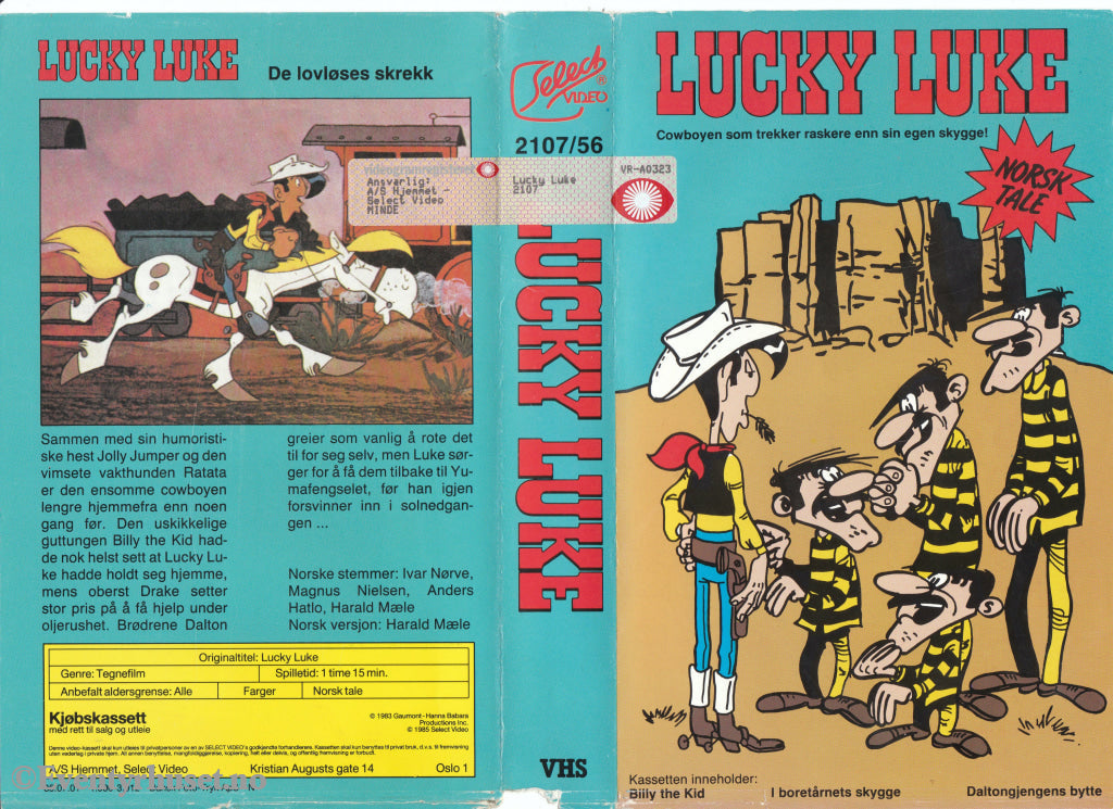 Download / Stream: Lucky Luke. 1983/85. Vhs Big Box. Norwegian. Stream