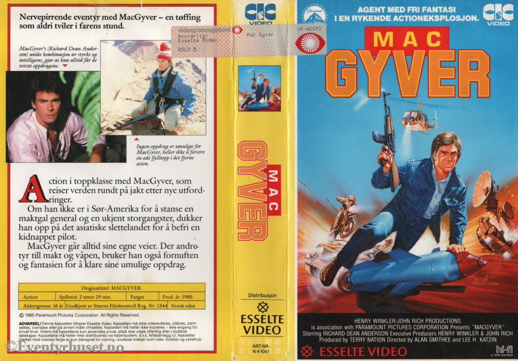 Download / Stream: Macgyver. 1985. Vhs Big Box. Norwegian Subtitles.