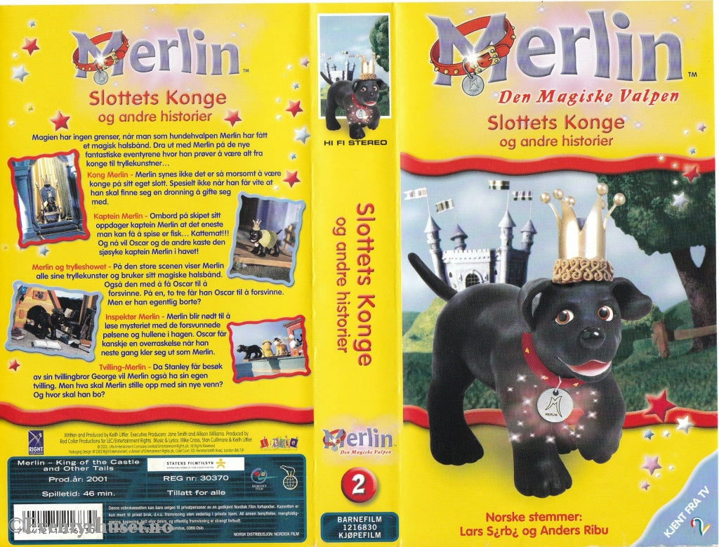 Download / Stream: Merlin - Den Magiske Valpen Slottets Konge Og Andre Historier. 2001. Vhs.